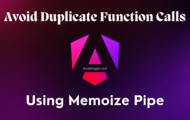 Avoid Duplicate Function Calls in Angular Template using Memoizer